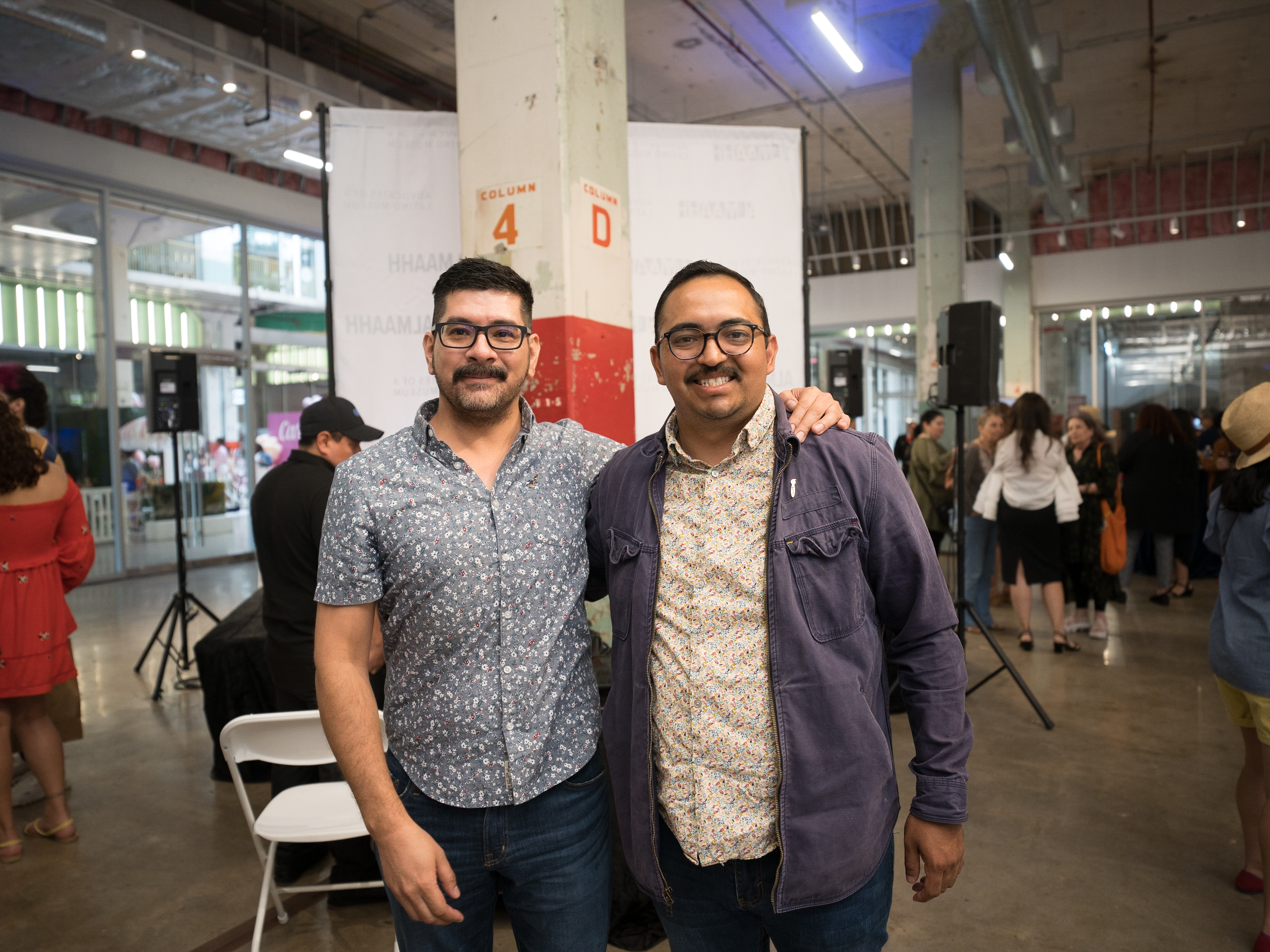 Community members gathered at an ALMAAHH event at POST Houston